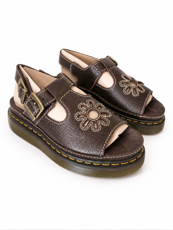Dr. Martens Shoes - Dr. Martens Dunnet Flower Platform Sandals Y2K Women's Vintage